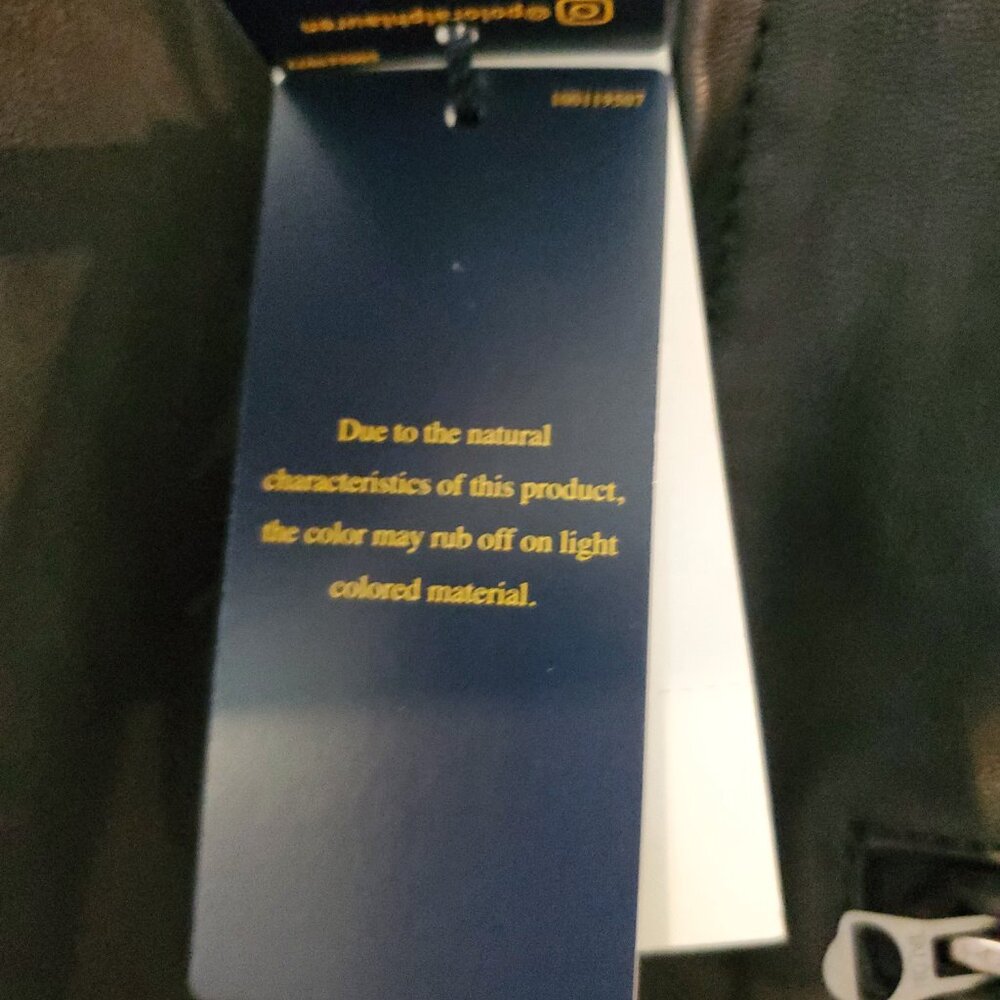 NWT Polo Ralph Lauren Men's Cafe Racer sheepskin leather jacket Polo Black Sz L - Picture 7 of 16